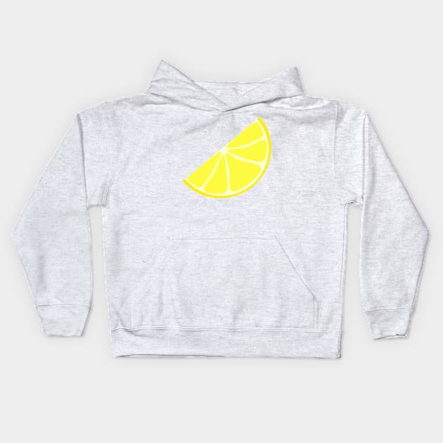 Lemon Wedge (white background) Kids Hoodie by elrathia